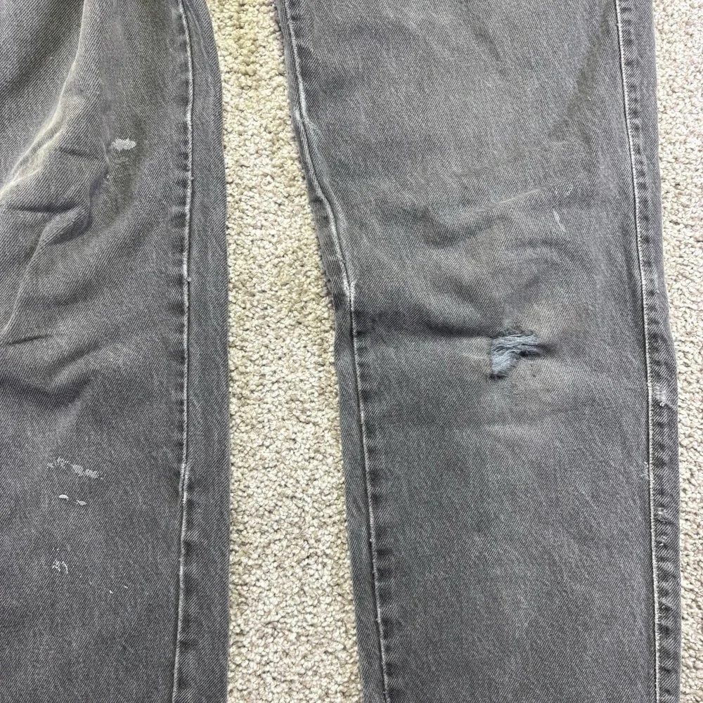 Marithe Francois Girbaud Jeans Mens 32x32 Gray Charcoal Wash Straight Distressed